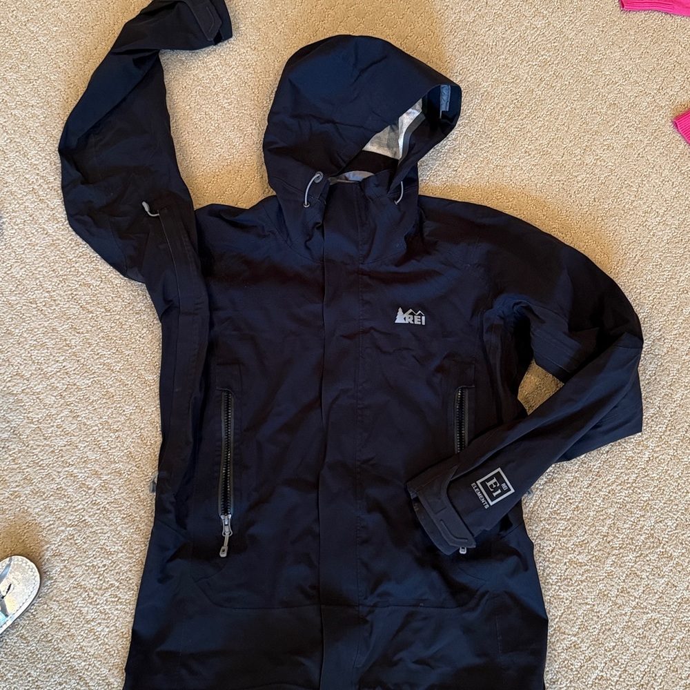 REI Black Rain Jacket